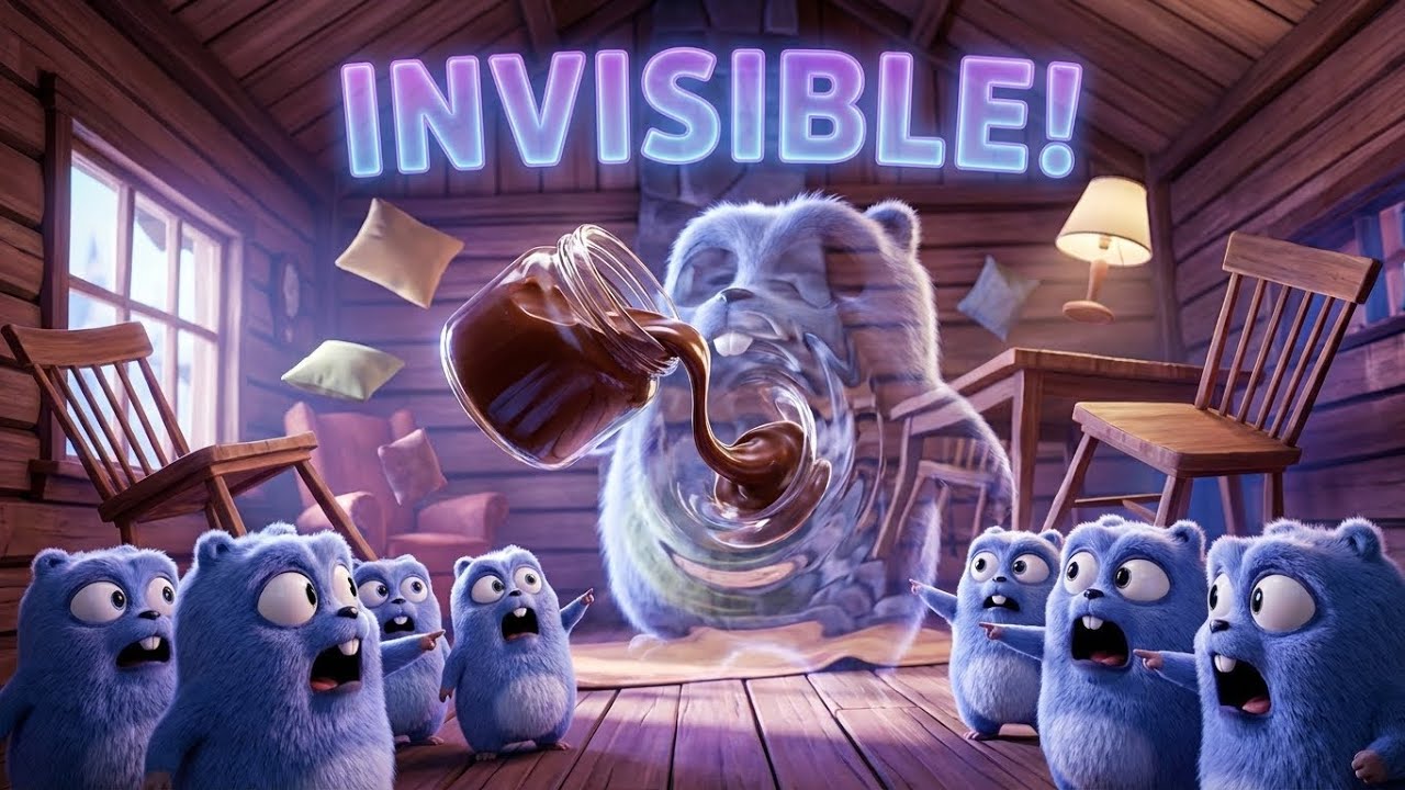 Grizzy Turned INVISIBLE! Lemmings Haunted House Prank 👻 | Funny Grizzy & the Lemmings Animation