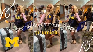 first week at the university of michigan | umich summer bridge move in vlog! | sanaah naimah