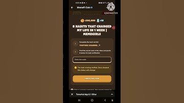 8 habits that changed my life in 1 week - Memefi Coin #memefi #memefisecretcode #shortvideo