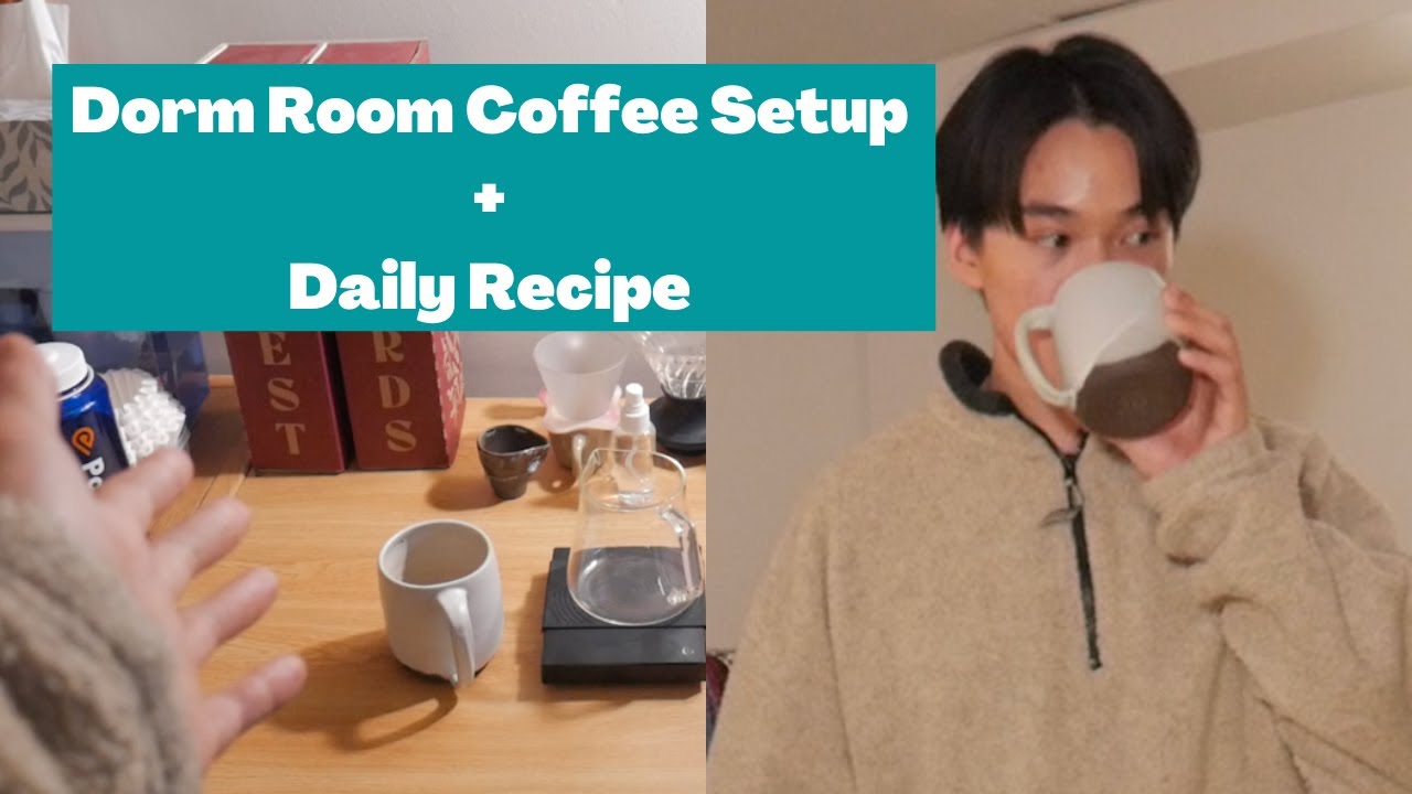 dorm room coffee setup (+ my daily recipe) YouTube