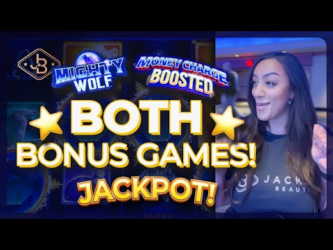 * NEW* Mighty Wolf Slot Machine Pays HUGE With Two Slot Bonuses