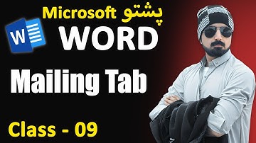 👉 MS Word Pushto Course | Mailing Tab Full Tutorial | Mail Merge, Envelopes & Labels