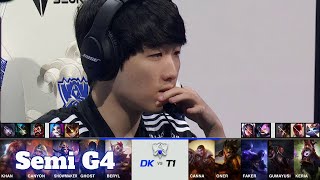 DK vs T1 - Game 4 | Semi Finals S11 LoL Worlds 2021 | T1 vs DAMWON Kia - G4 full game