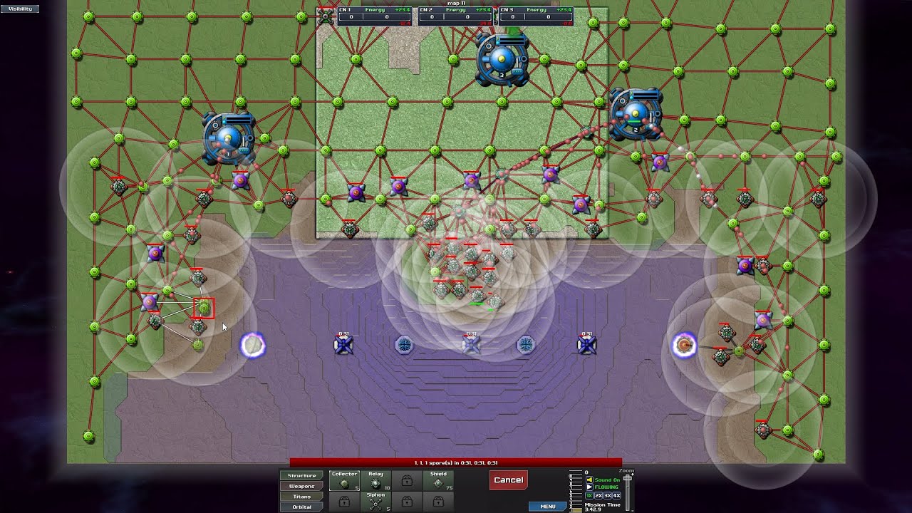 Creeper World 3 Colonial Space: Map 11, by yum234