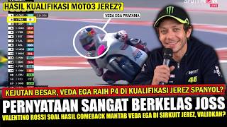 🔴SENSASIONAL JOOSS‼️ Veda Ega Finish P4 di Kualifikasi moto3 Jerez Sampai di Notice Rossi -Benarkah?