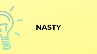 What is the meaning of the word NASTY?