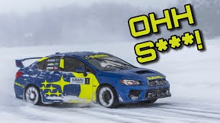I CRASHED A WRX STI Rally Car!!! (And Subaru's Racing Driver Saved Me)