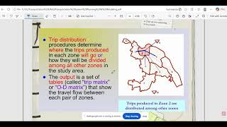 Trip Distribution Gravity Model