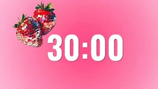 30 Min Aesthetic Pink Timer 💗 | Soft Pink Aura Background | Study • Relax • Manifest • Work screenshot 2