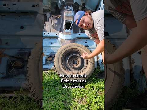 how to check bolt pattern on a 5 lug wheel #chevy #pontiac #buick #oldsmobile #Ford #rusty #diy