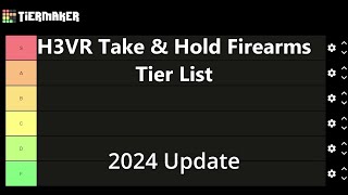 H3VR Take & Hold Firearms Tier List - 2024 Update