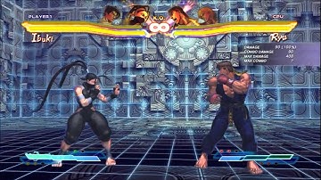 SFxT Ibuki Combo 1: Simple jump in 413 dmg meterless (536 dmg 2 meter)