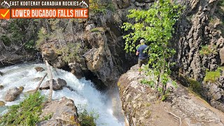 The Beautiful Lower Bagaboo Falls in British Columbia 🍁East Kootenay Canadian Rockies Region🍁#hiking