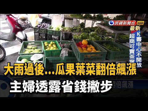 大雨害菜爛 菜價驚驚漲 民眾荷包縮水了－民視新聞