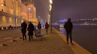 Budapest POV Walk | Danube River, Parliament &amp; Shoes on the Bank