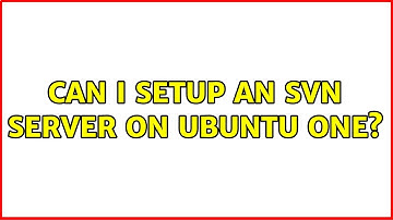 Can I setup an SVN server on Ubuntu One?