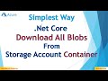 Download All Blobs From Container - Azure Storage Account - .Net Core Mp3 Song