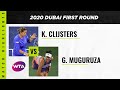 Kim Clijsters vs. Garbiñe Muguruza | 2020 Dubai First Round | WTA Highlights