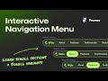 Interactive Navigation Menu in Framer (No-code tutorial)