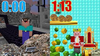 Speedrunning on a Minecraft anarchy server 5b5t