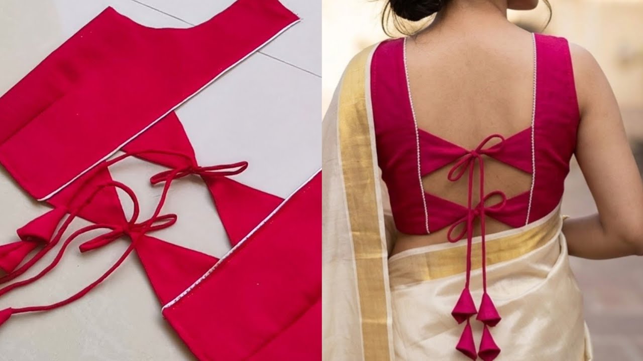 New Model Blouse Design | Cutting and Stitching | Blouse Back Neck Design | Back Blouse Design