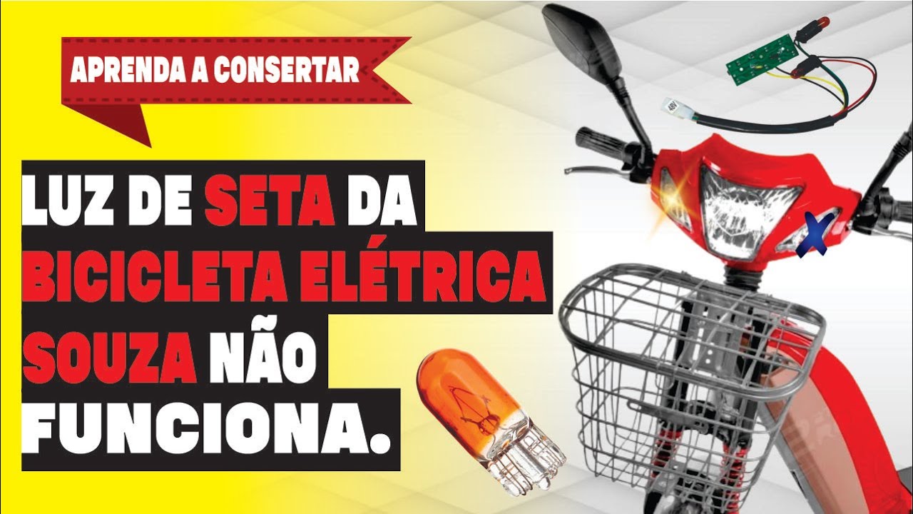 LUZ DE  SETA DA BICICLETA ELÉTRICA SOUZA PAROU DE FUNCIONAR