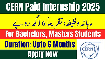 CERN Internship 2025 – Fully Funded Student Program in Switzerland | Apply Online – Job360Alert