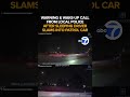 Sleeping driver slams into patrol car, narrowly missing cop: Police