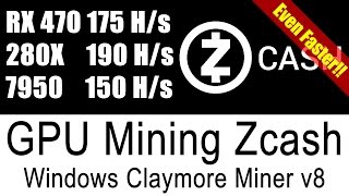 Claymore Zcash Miner V8 - Even Faster AMD GPU Miner for Windows