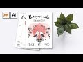 Как подготовить к печати открытки, метрику, карточки для малышей в Adobe Illustrator