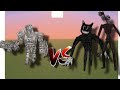 Aurelian Valorblade vs siren head And Cartoon Cat Minecraft bedrock