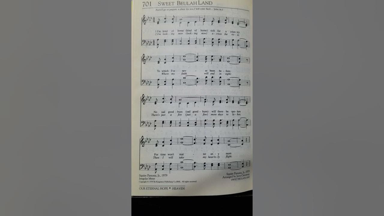 Sweet Beulah Land (Alto) by Squire Parsons, Jr. (For rehearsal/worship