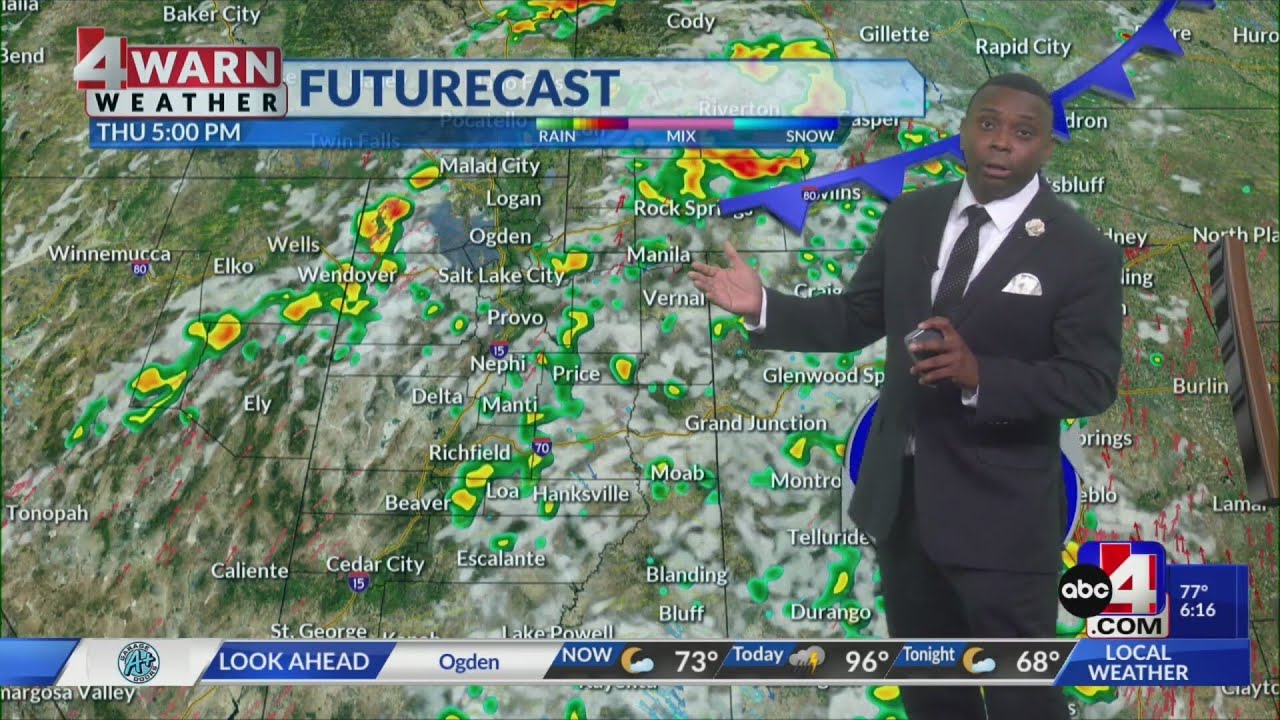 Isolated showers this afternoon - YouTube