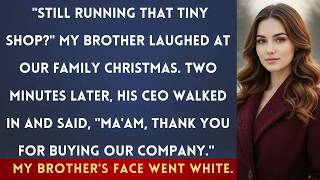 At Our Family Christmas Party, My Brother Mocked My  Small Business —Until His CEO Called Me  Ma'