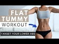 LOWER ABS WORKOUT // Flat Tummy Workout by vicky justiz