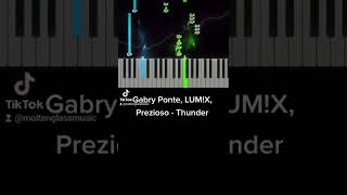 Gabry Ponte, LUM!X, Prezioso - Thunder 🎹 (Pianotutorial) #easy #pianotutorial #gabryponte #thunder