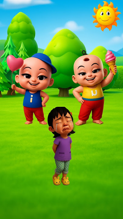 Susanti Doesn't Want Balloons and Ice Cream 😭⁉️ #upinipin #funny #animation #shorts