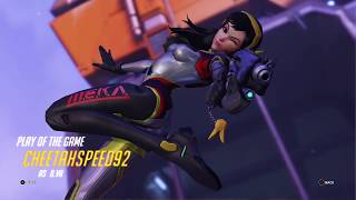 Winning D.VA Team Kill/Sextuple Kill in Competitive on Volskaya Industries