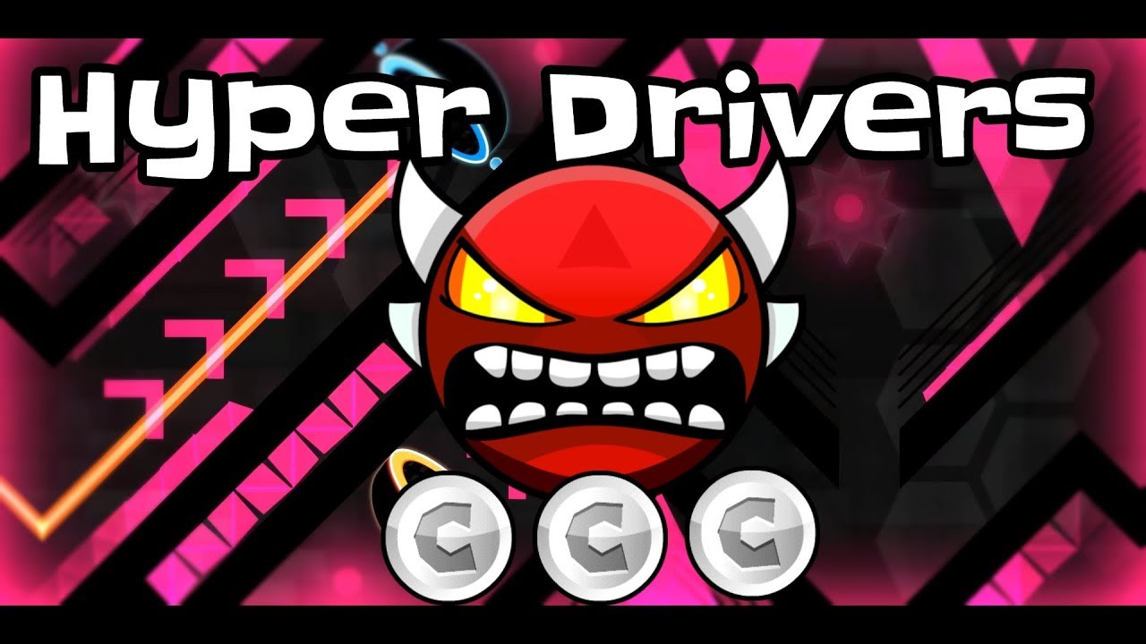 Hyper Drivers (Insane Demon) by Lazerblitz [All Coins] | Geometry Dash 2.11 | Roby GD