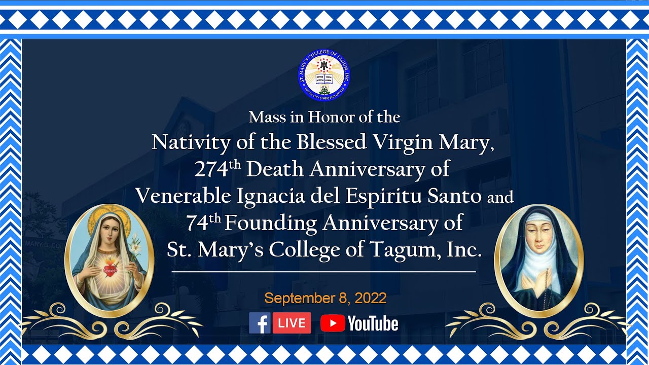 Mass In Honor Of The Nativity Of The BVM 274th Death Anniv Of VIDES mass-in-honor-of-the-nativity-of-the-bvm-274th-death-anniv-of-vides