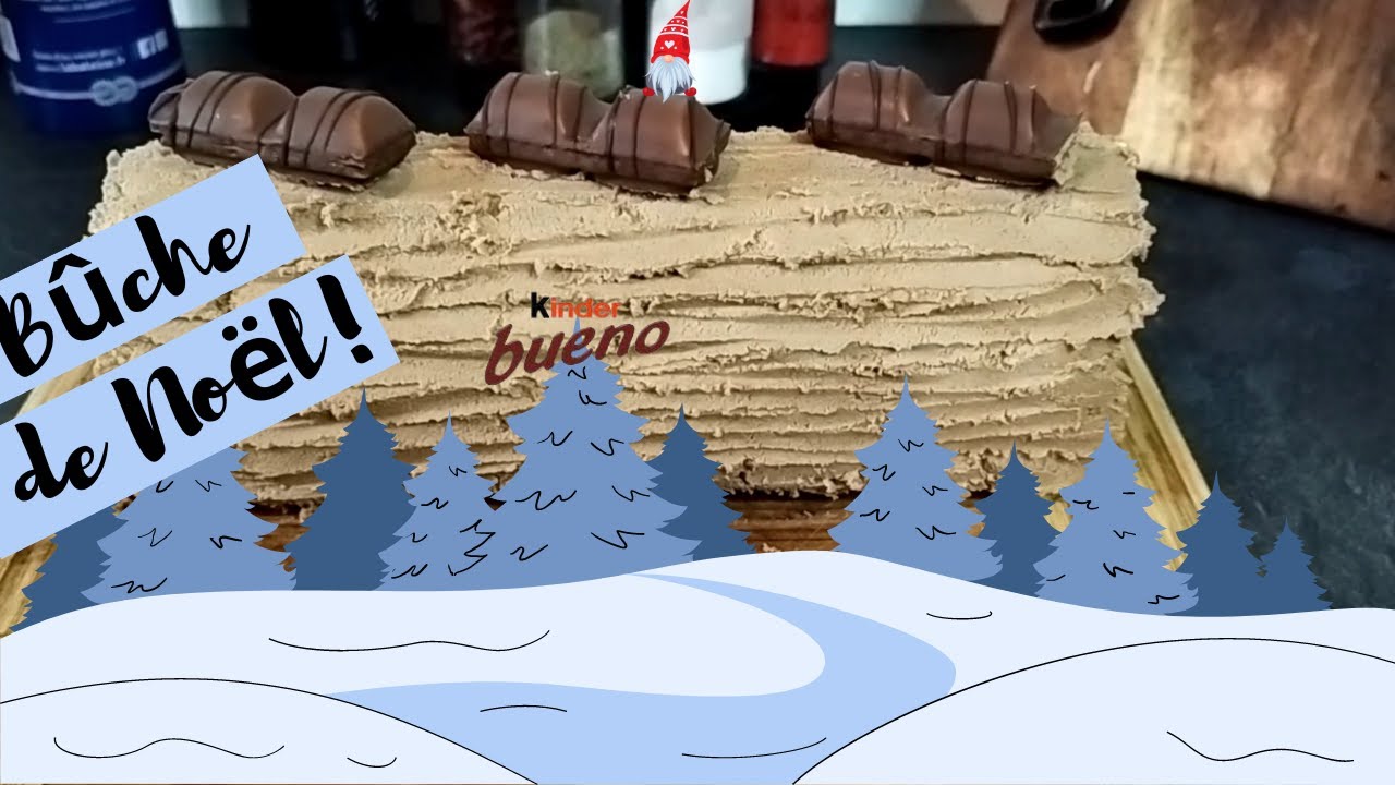 Bûche de Noël façon Kinder Bueno (vegan) - The Greenquest