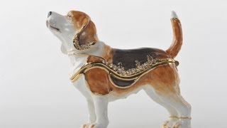 Faberge Style dog trinket box by Keren Kopal pop art decoration