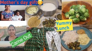 Vlog|Mother's day gift|సొరకాయపచ్చడి,సొరకాయ పెరుగుచట్నీ|Brussel sprouts fry|Came out after 3 months