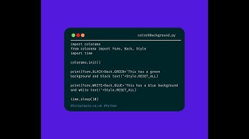 Python colorama - Change text and background color