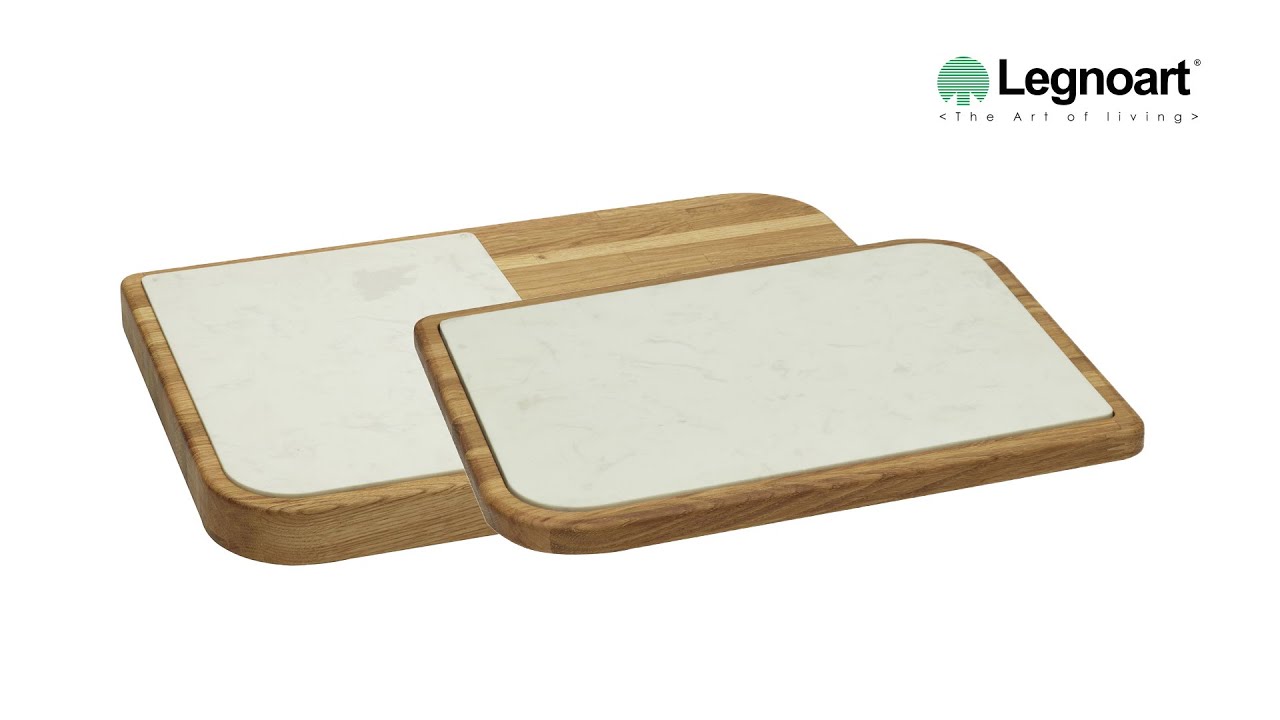 CHEESE PLACE - Oak Wood Cheese Plate with Marble Insert