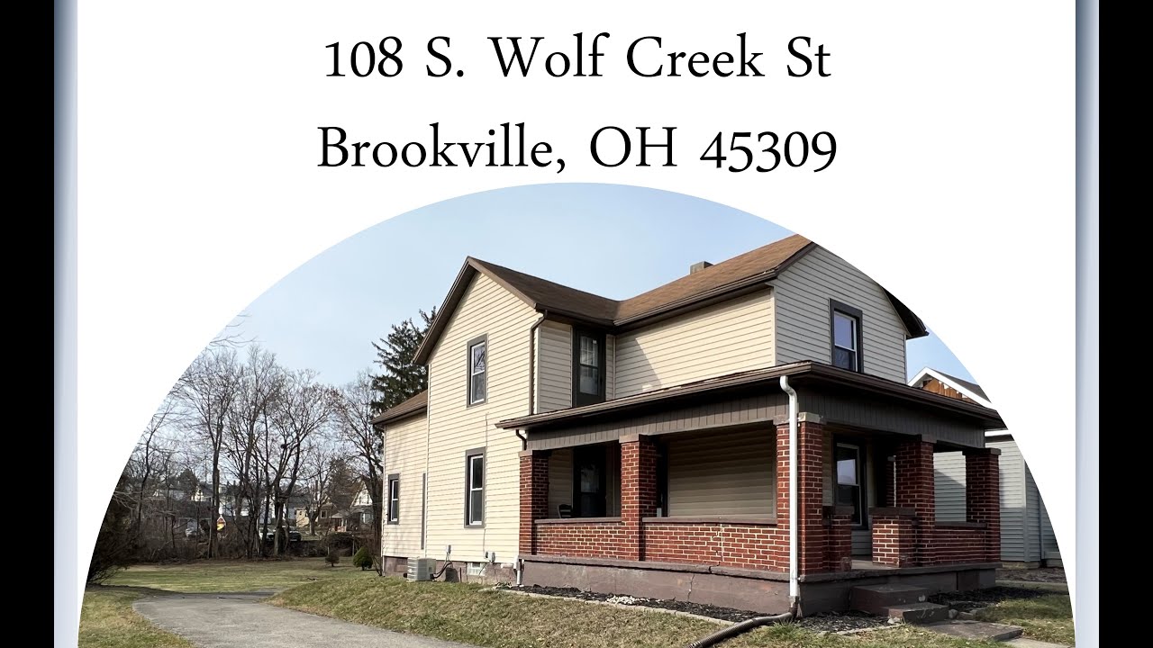SOLD! 108 S Wolf Creek St, Brookville, OH 45309 4 bedrooms, 2 full
