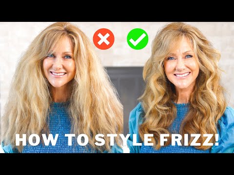 How To Style FRIZZY HAIR For Women With Very Dry Hair!