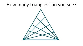 How many triangles can you see? Animated answer - Melissa Maths