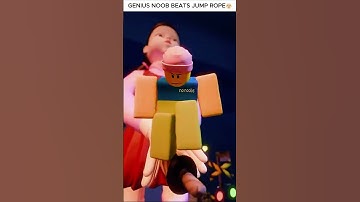 Genius Noob Beats Jump Rope🤯 #roblox #squidgame #jumprope