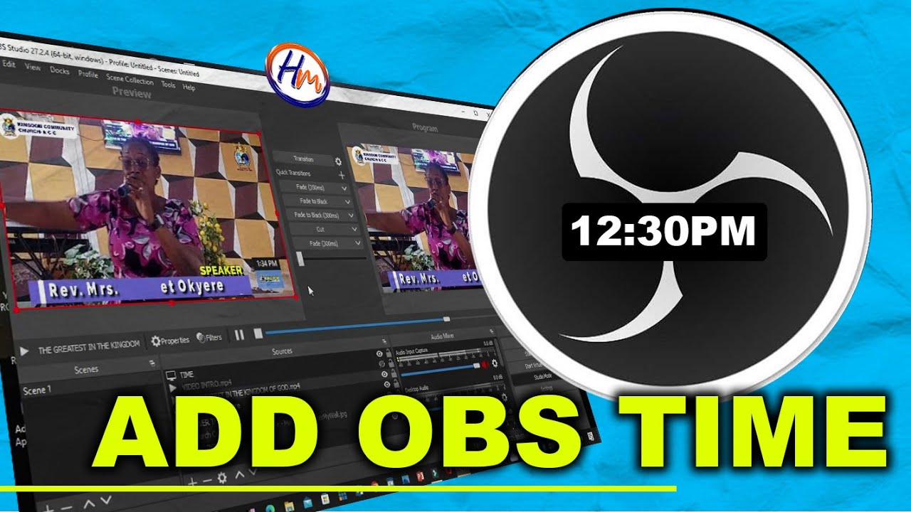 HOW TO ADD TIME ON OBS LIVE STREAMIN